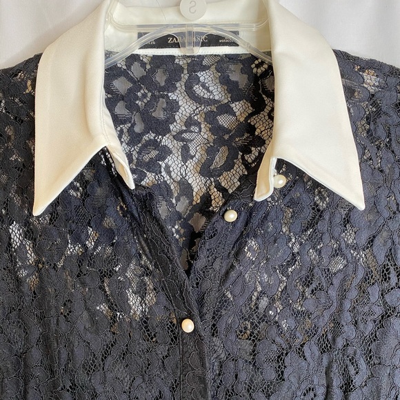 Zara Black and White Lace Dress - Picture 7 of 7